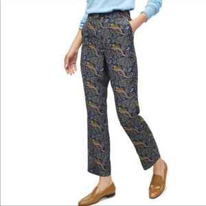 Botanical cheetah print easy pant